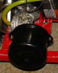 Tecumseh air cleaner mounted to Tillotson(Briggs 2 cycle).JPG