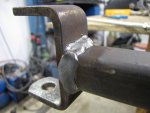 go kart spindle bracket  welded on.jpg