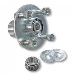 4 x4 Plated Steel Wheel Hub with Taper Roller Bearing.jpg